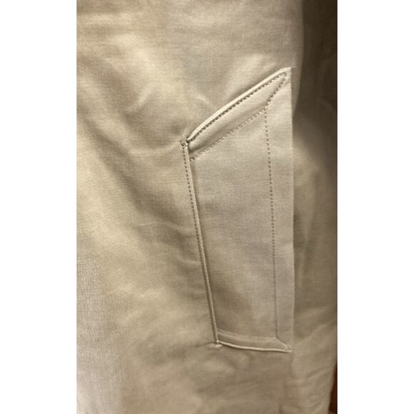 Good American Tan Long Mac Coat - Picture 7 of 13